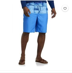 True Nation Board Shorts Drawstring & Elastic Waist Swim Trunks 2XL